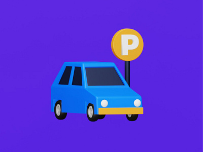 Parking 🚗🅿️ 3d icon