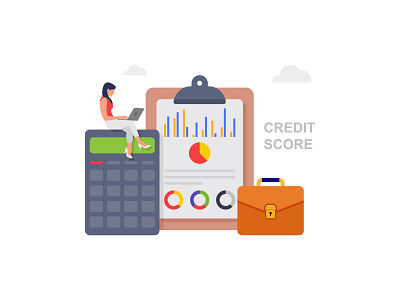 Personal credit score information for presentation web page 👇🏼 report