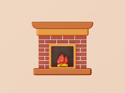 Christmas Fireplace 👇🏼 graphic design