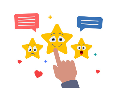 Customer reviews stars with rate and text 👇🏼 design