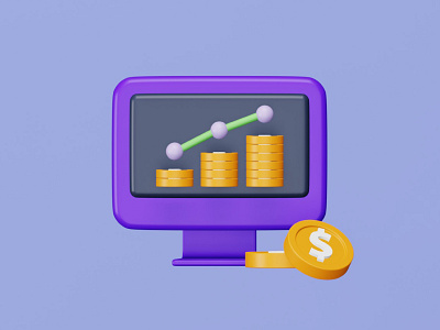 Financial Analysis 👇🏼 3d icon