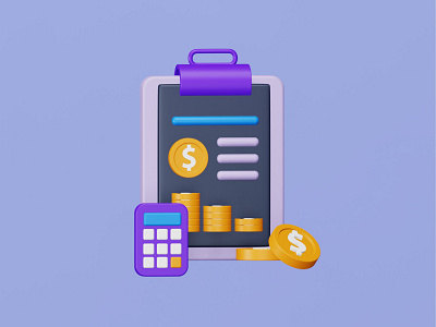 Accounting Analysis 👇🏼 3d icon