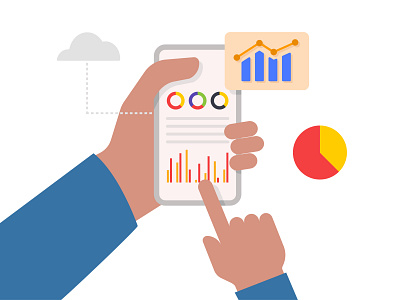 Data analytics dashboard business finance report, invest SEO 👇 mobile