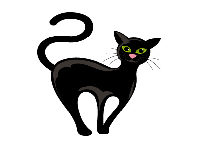 Black Cat animal black cat cartoon cat demon cat feline halloween horror pet scary spooky