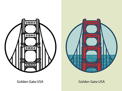 Golden Gate USA america bridge california city design famous francisco gate golden landmark landscape national ocean red road san state united usa water
