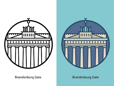 Brandenburg Gate berlin brandenburg brandenburg gate brandenburger building cityscape column design europe famous famous building gate germany germary illustration landmark landscape monument