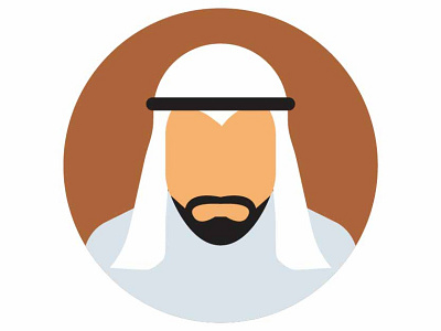 Arabian man arab arabian arabic avatar culture design flat graphic icon illustration islamic kendra kuwait man muslim people person saudi uae vector