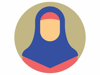 Muslim Woman arabian arabic avatar beautiful beauty chador design flat graphic headscarf hijab icon illustration islamic islamic art islamicart muslim scarf vector woman