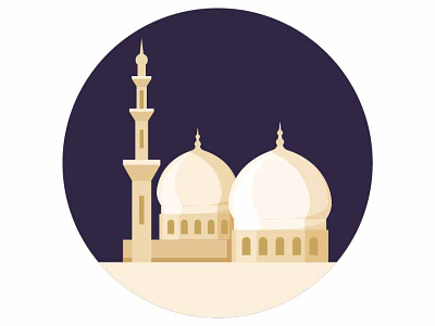 Sheikh Zayed Grand Mosque - UAE abu dhabi adha arab art design emirates flat grand graphic illustration islamic masjid mosque pray religious sheikh zayed sultan united use vector