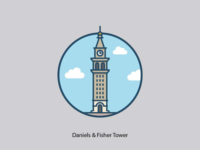 Daniels & Fisher Tower architecture city clock clouds colorado daniels denver east europe facade famous building fisher history illustration landmark south tourism tower travel usa