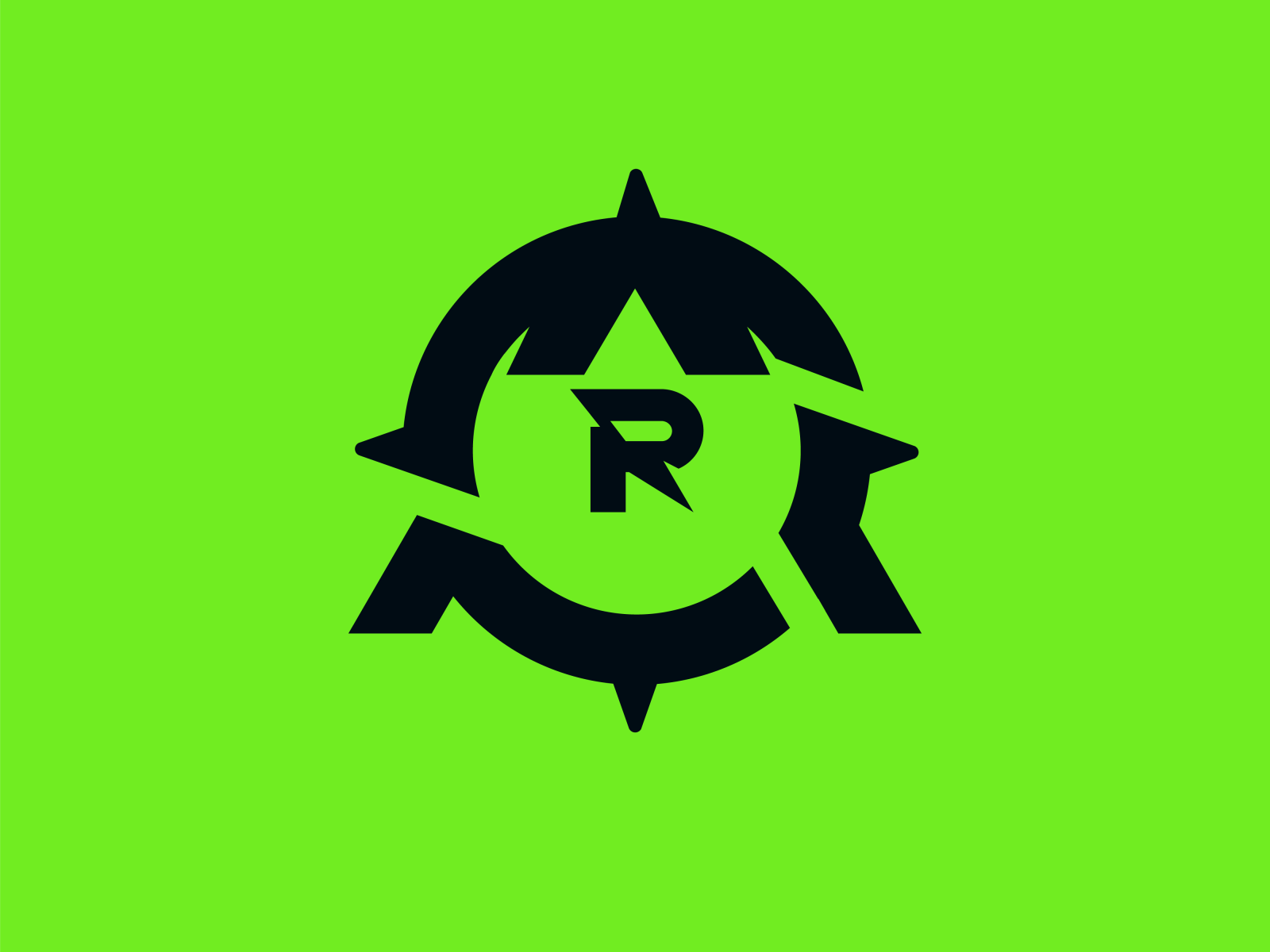 R+A+Circle Logo For A Camping Business by Vass.M on Dribbble