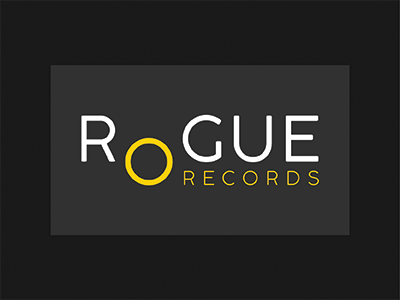 Rogue Records Logo branding grey identity inspiration logo yellow