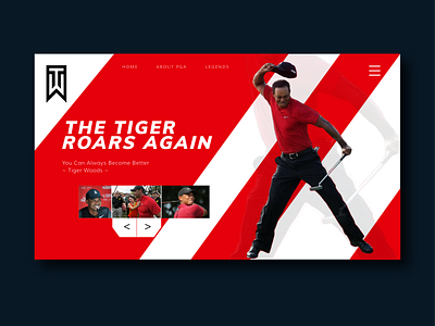 Tiger Roars 01 branding identity interface design poster red typography ui ux