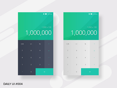 Daily Ui #004 004 app calculator dailyui design mobile ui