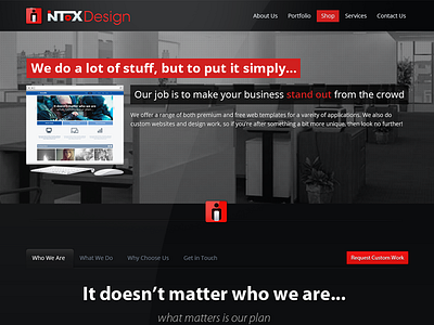 IntoxDesign Homepage Preview business forums responsive web web design website