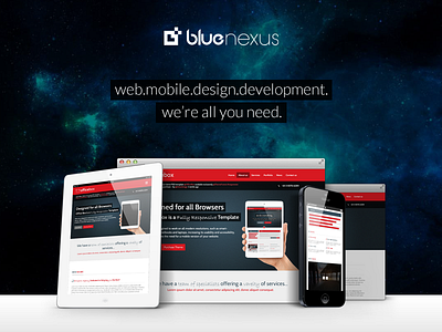 Blue Nexus Media creative digital agency modern responsive web design website