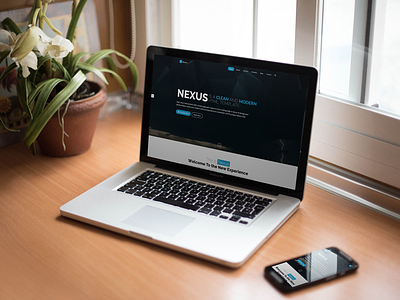 Nexus - Website Template css flat html modern parallax template web design website