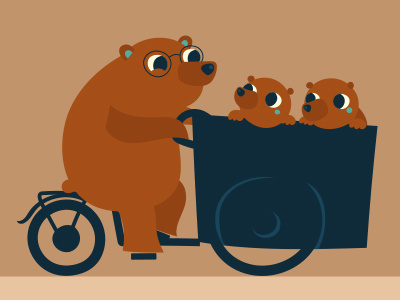 Friendly bear bike