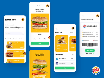 Buger King App food