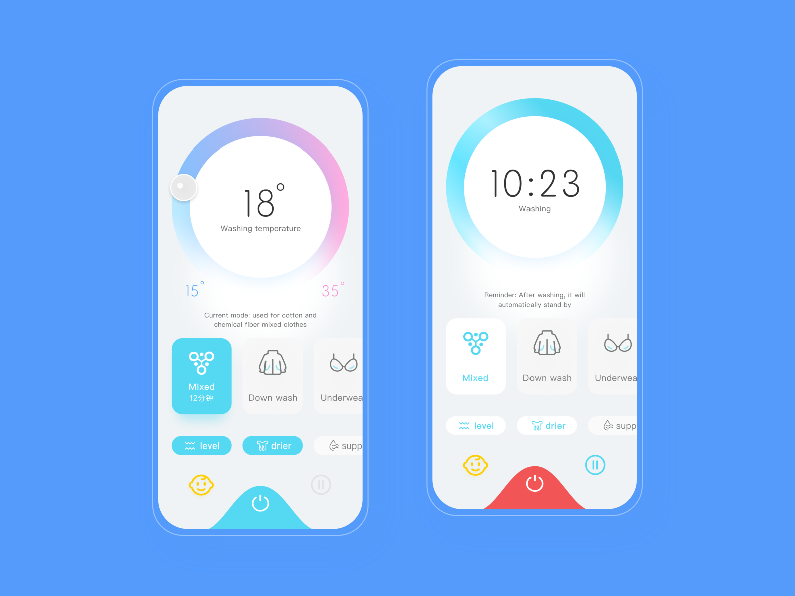 Laundry smart app by LRM on Dribbble