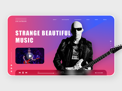 Joe Satriani web design