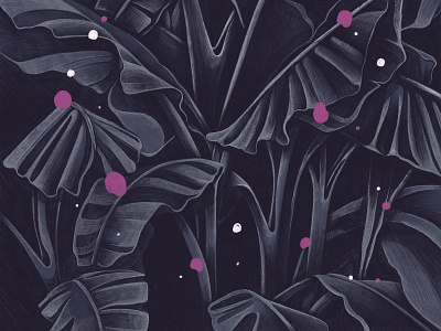 jungle pattern digital drawing illustration ipad procreate