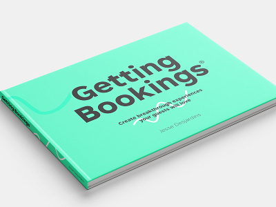 "Getting bookings" book layout branding layout print