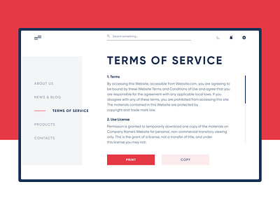 daily UI 089 "Terms of service" amazing awesome beatiful best daily ui design good great minimal nice terms of service text typogaphy typographic ui web web design website wonderful