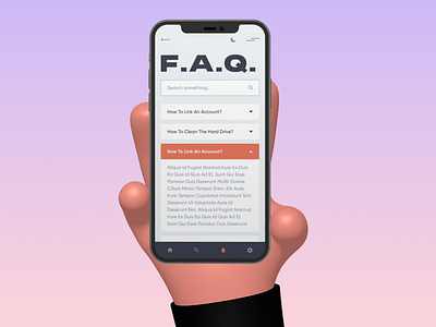 daily UI 092 "F.A.Q."