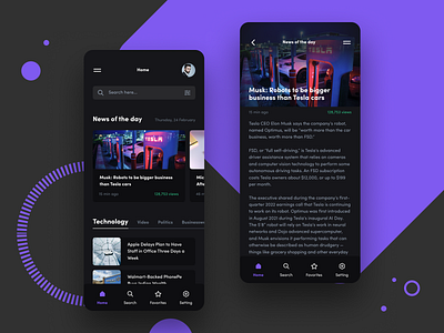 daily UI 094 "News" 094 android app awesome best blog branding daily ui design dribbble great inspiration interface ios logo mobile news nice ui wonderful