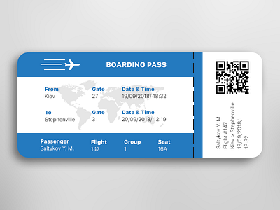 #daily UI #024 "Boarding Pass" 024 aircraft awesome beautiful blue boarding boardingpass daily daily ui dailyui design great nice pass ui uiux ux web webdesign wonderful