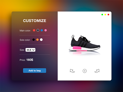 daily UI 033 "Customize Product"