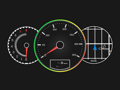 daily UI 034 "Car Interface" 034 awesome beautiful car daily daily ui dailyui design good great interface nice speedometer ui uiux ux vector web webdesign wonderful