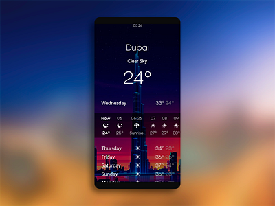 daily UI 037 "Weather" 037 awesome beautiful color daily daily ui dailyui design dubai great icon nice phone ui uiux ux weather web webdesign wonderful