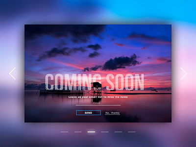 daily UI 048 "Coming Soon" 048 amazing awesome beautiful color coming soon daily daily ui dailyui design great nature nice photo sunrise ui uiux web webdesign wonderful