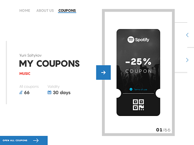 daily UI 061 "Redeem Coupon" 061 amazing awesome beautiful color daily daily ui dailyui design great illustration menu nice redeem coupon super ui uiux web webdesign wonderful