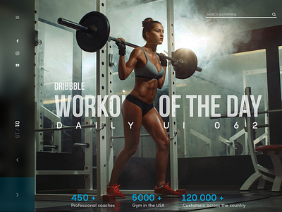 daily UI 062 "Workout of the Day" 062 amazing awesome beautiful color daily daily ui dailyui design fitness great gym nice sport ui uiux web webdesign wonderful workout of the day