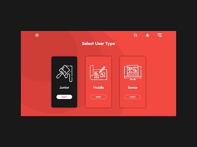 daily UI 064 "Select User Type"