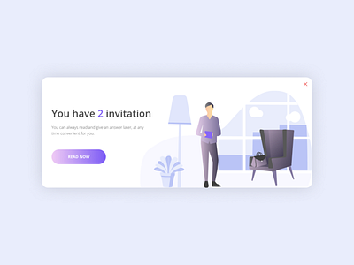 daily UI 078 "Pending Invitation" 078 awesome daily ui design great nice pending invitation ui vector web wonderful