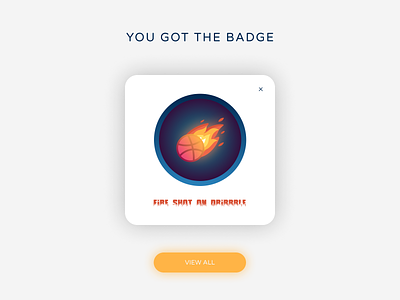 daily UI 084 "Badge" 084 awesome badge beautiful best button daily ui design dribbble fire good great icon logo nice ui vector web webdesign wonderful