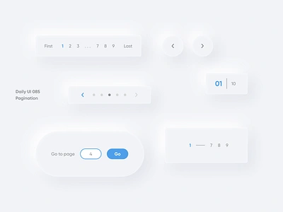 daily UI 085 "Pagination" 085 amazing awesome beautiful best button color daily ui design good great nice number page pagination switcher ui vector web wonderful