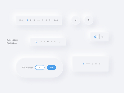 daily UI 085 "Pagination" 085 amazing awesome beautiful best button color daily ui design good great nice number page pagination switcher ui vector web wonderful