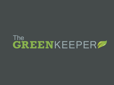 The Greenkeeper Logo brand branding design gardening graphic design green grey identity logo service