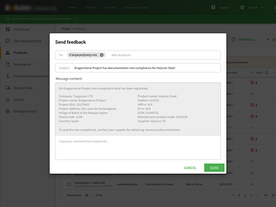 Send Feedback Form | Modal