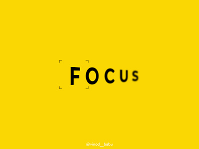 Focus Logo design illustration illustrator logo typography vector