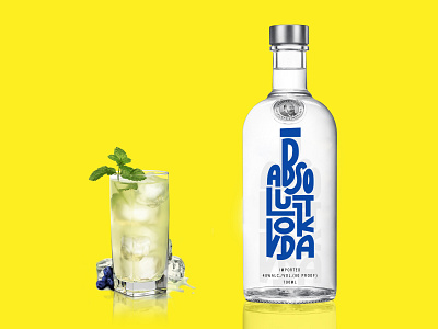 Absolute Vodka logo redesign branding design illustration illustrator logo product design product logo productdesign typography vector