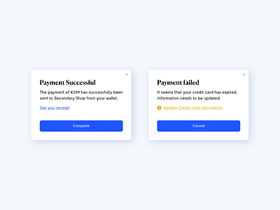 Payment confirmation app branding design interface ui ux