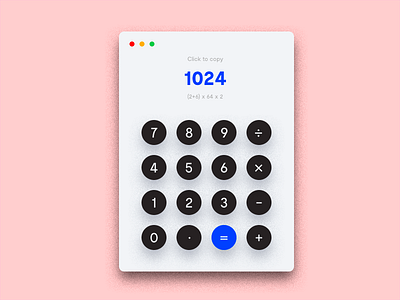 Daily UI #004 - Calulator calculator daliyui interface simpel simpel calculator ui user