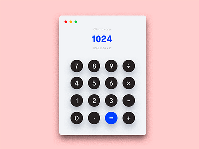 Daily UI #004 - Calulator