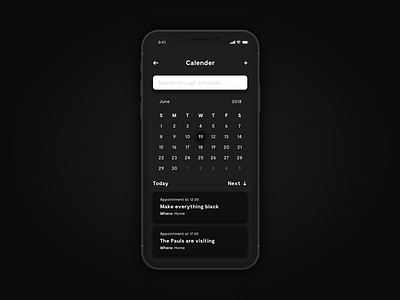 Calendar - Daily UI 038